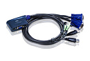 ATEN 2-Port USB VGA/Audio Cable KVM Switch (0.9m)