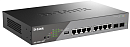 Коммутатор D-Link Настраиваемый L2 PoE-коммутатор, 8x1000Base-T PoE, 2x1000Base-X SFP, PoE-бюджет 130 Вт, дальность PoE до 250 м