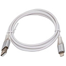 Filum Кабель USB 2.0, 1 м., 2 А, индикатор заряда, разъемы: USB A male - Lightning male, пакет. [FL-CPro-U2-AM-LM-1M-L1] (956490)