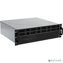 Procase ES308XS-SATA3-B-0 Корпус 3U Rack server case (8 SATA III/SAS 12Gbit hotswap HDD), черный, без блока питания, глубина 400мм, MB 12"x13"
