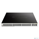 D-Link DGS-1210-52MP/FL1A Управляемый L2 коммутатор с 48 портами 10/100/1000Base-T и 4 комбо-портами 100/1000Base-T/SFP (48 портов PoE 802.3af/at, PoE