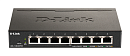 Коммутатор D-Link Управляемый L2 PoE-коммутатор, 8х1000Base-T PoE, PoE-бюджет 64 Вт, Web-интерфейс, SNMP