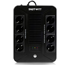ИБП SMARTWATT UPS SAFE PRO 800, линейно-интерактивный, мощность 800/480 ВА/Вт, напольный/настенный, LED индикация, Shuko CEE7/4-8 шт. (4 шт. с резервн