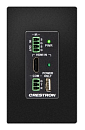 DM Lite – HDMI® over CATx Transmitter w/IR & RS-232, Wall Plate, Black Textured