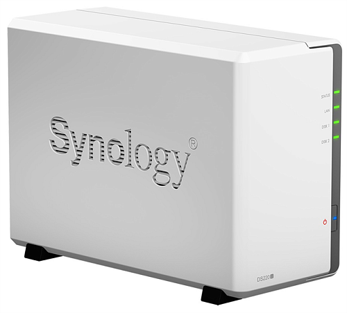 Synology DS220j QC1,4GhzCPU/512Mb DDR4/RAID0,1/upto 2HDDs SATA(3,5')/2xUSB3.0/1GigEth/iSCSI/2xIPcam(upto 12)/1xPS/1YW repl DS218j
