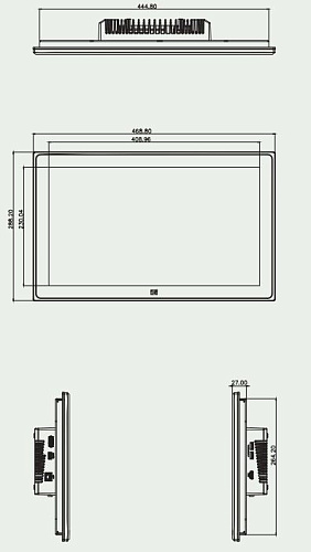 Панельный компьютер PPC2-CW185A-ADLP-i5/8G