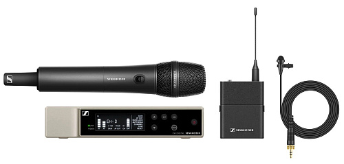 Радиосистема [508702] Sennheiser [EW-D ME2 SET (R4-9)] Беспроводная цифровая 552-607.8 МГц, до 90 каналов, рэковый приёмник EW-D EM, поясной передатчи