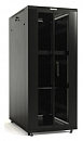 Шкаф коммутационный Hyperline (TTBR-4266-DD-RAL9004) напольный 42U 600x600мм пер.дв.перфор. задн.дв.перфор. 2 бок.пан. 800кг черный 510мм 2055мм IP20