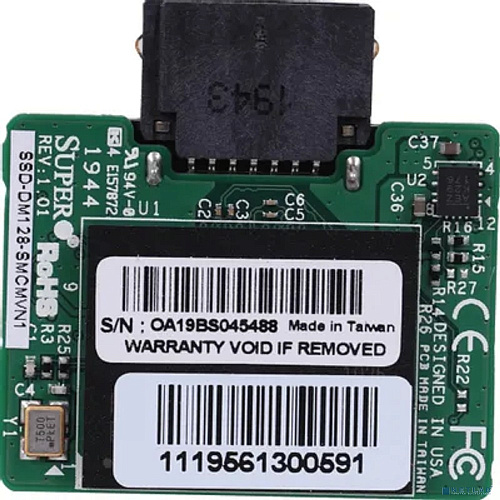 Supermicro SSD-DM128-SMCMVN1 Модуль SuperMicro SSD-DM128-SMCMVN1 SATA-DOM 128Gb