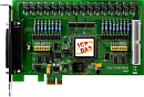 Плата PCI Express 16 каналов дискретного ввода, 16 релейных каналов
