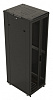 Шкаф коммутационный Hyperline (TTB-4266-DD-RAL9004) напольный 42U 600x600мм пер.дв.перфор. задн.дв.перфор. 2 бок.пан. 800кг черный 510мм 2055мм IP20 с
