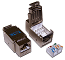 Модуль Keystone RJ45, Cat.6, STP, 90 градусов, белый
