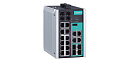 Управляемый коммутатор Gigabit Ethernet c портами 12 x 10/100BaseTX, 4 x 10/100/1000BaseT(X) или 100/1000BaseSFP, 2 x 100BaseFX (многомод, разъем ST),