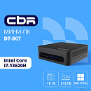 MiniPC-DT007 (Intel i7 13700 /32Gb DDR5/2*1 Tb SSD PCIe / no OS / 2*USB3.2 Gen2 10Gbps + 2*USB3.2 Gen1 5Gbps +1*Type-C2.0, 3.5mm Combo Jack, RJ-45,VE