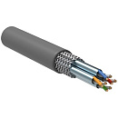 ITK LC1-C6A04-611 Кабель связи витая пара S/FTP, кат.6A 4 x 2 x 23AWG solid, ПВ x , 305м, серый