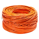 Cabeus UTP-4P-Cat.5e-SOLID-OR Кабель витая пара UTP (U/UTP), категория 5e, 4 пары (24 AWG), одножильный, оранжевый (цена за 1м)