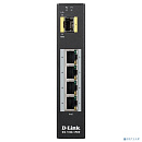 D-Link DIS-100G-5PSW/A1A Промышленный неуправляемый коммутатор с 4 портами 10/100/1000Base-T, 1 портом 1000Base-X SFP, функцией энергосбережения и под