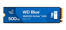Твердотельный накопитель Western Digital Blue SN5000 SSD M2.2280 PCIe 4.0 500Gb, 5000MBs/4000MBs, TBW 300, WDS500G4B0E, 1 year