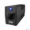 ИБП CBR [QTM-650T-4I-LCUC] Line Interactive 650VA/360W 7Ah12V 4 x С13, HID-USB, RJ45/11