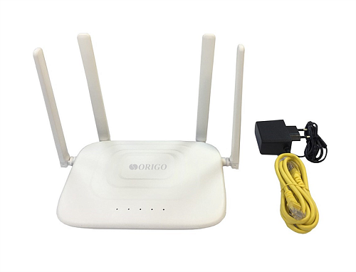 Маршрутизатор ORIGO Беспроводной двухдиапазонный маршрутизатор AC1200, 1x100Base-TX WAN, 3x100Base-TX LAN, 4 внешние антенны 5 dBi