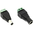 ORIENT C662, Комплект переходников питания для видеокамер, DC(F)-Screw + Screw-DC(M), винт.разъемы