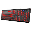 Клавиатура Genius SlimStar 260 {Проводная, Тихий набор, 104 клавиш, Шестигранный дизайн корпуса, Расширенная подставка с прорезиненными ножками, USB P