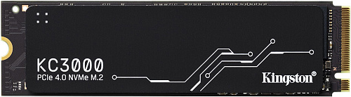 Твердотельный накопитель/ Kingston SSD KC3000, 1024GB, M.2(22x80mm), NVMe, PCIe 4.0 x4, 3D TLC, R/W 7000/6000MB/s, IOPs 900 000/1 000 000, DRAM