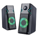 Perfeo колонки "DISCO", 2.0, мощность 2х3 Вт, USB, чёрн, Game Design, RGB подсветка