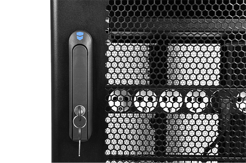 ЦМО Шкаф серверный ПРОФ напольный 48U (800x1200) дверь перфор. 2 шт., черный, в сборе