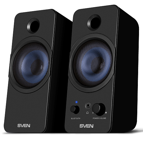 АС SVEN 431, чёрный, USB, акустическая система 2.0, мощность 2x3 Вт(RMS), Bluetooth