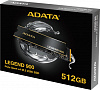Накопитель SSD A-Data PCIe 4.0 x4 512GB SLEG-900-512GCS Legend 900 M.2 2280