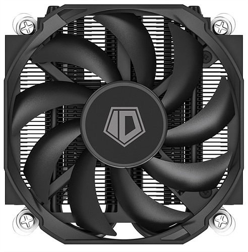 Кулер для процессора ID-COOLING IS-28i BLACK LGA1851/1700/1200/115X низкопрофильный высота 28mm (48шт/кор, TDP 65W, PWM, 2 тепл.трубки, медная база, F