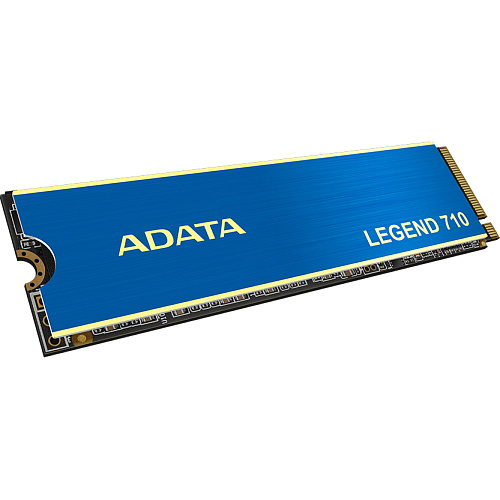 Твердотельный накопитель/ ADATA SSD LEGEND 710, 256GB, M.2(22x80mm), NVMe 1.4, PCIe 3.0 x4, 3D NAND, R/W 2100/1000MB/s, IOPs 90 000/130 000, TBW 65,