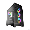 Case Ocypus Gamma C72 BK ARGB ATX / win / black / 4 ARGB fans / no PSU / Tempered Glass
