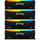 Память оперативная/ Kingston 32GB 2666MT/s DDR4 CL16 DIMM (Kit of 4) FURY Beast RGB