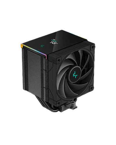Кулер для процессора DEEPCOOL AK500 DIGITAL LGA20XX/1700/1200/115X/AM5/AM4 (9шт/кор, TDP 240W, PWM, Fan 120mm, 5 тепл. трубок, Copper Base, черный) RE