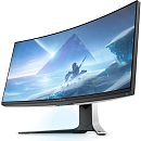 Dell 37.5'' AW3821DW Curved S/BK (Fast IPS Nano Color; 21:9; 450cd/m2; 1000:1; 1ms; 3840x1600x144Hz; 178/178; AlienFX; G-Sync ; 1.07 bln colors; 2xH