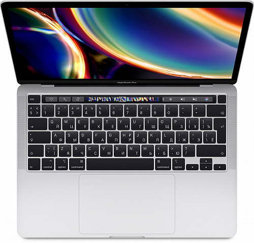 Ноутбук APPLE 13-inch MacBook Pro (2020), T-Bar: 2.0GHz Q-core 10th-gen. Intel Core i5, TB up to 3.8GHz, 16GB, 512GB SSD, Intel Iris Plus, Silver