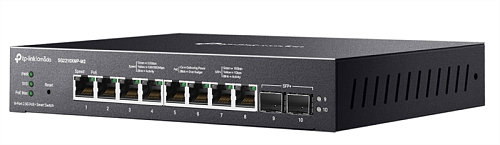коммутатор TP-Link SG2210XMP-M2, Omada 8-Port 2.5GBASE-T and 2-Port 10GE SFP+ Smart Switch with 8-Port PoE+