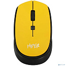 Мышь HIPER беспроводная HOMW-085 {1600dpi, желтый, USB, 4кнп}