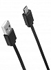 Кабель SunWind USB (m)-micro USB (m) 1м черный плоский