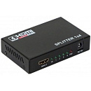 ORIENT HDMI 4K Splitter HSP0104HN, 1->4, HDMI 1.4/3D, UHDTV 4K(3840x2160)/HDTV1080p/1080i/720p, HDCP1.2, внешний БП-зарядник 2xUSB 5В/2.1A, метал.корп