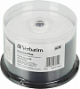 Диск DVD-R Verbatim 4.7Gb 16x Cake Box (50шт) Printable (43755)
