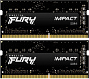 Память DDR4 2x32GB 3200MHz Kingston KF432S20IBK2/64 Fury Impact RTL PC4-25600 CL20 SO-DIMM 260-pin 1.2В dual rank Ret