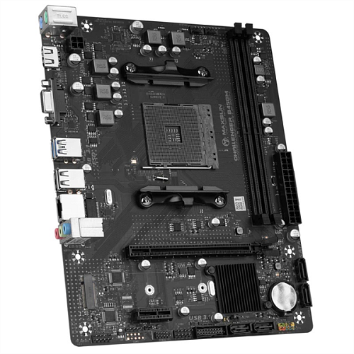 Материнская плата MAXSUN MS-Challenger B450M, AM4, B450, 2*DDR4, 4*SATA 3.0, M.2, USB 3.2, USB 2.0, 1*PCIE 16, 1*PCIE 1, HDMI+VGA, mATX