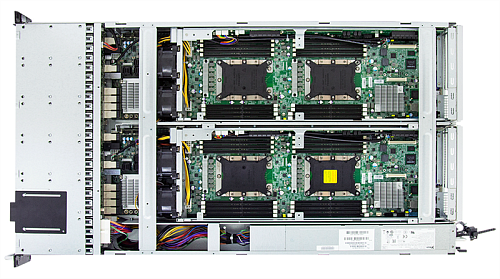 Сервер AIC Storage Server 2-NODE 2U XP1-A201PVXX noCPU(2)2nd Gen Xeon Scalable/TDP 165W/ no DIMM(16) per node/ 24x2,5''+ 2x2,5''(per node)/ 2x10GB SFP+/ 2x1G