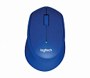 Мышь Logitech M330 Silent Plus синий оптическая (1000dpi) silent беспроводная USB (2but)