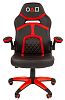 Офисное кресло Chairman game 18 Россия экопремиум черный/красный (squid)
