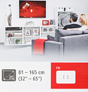 Кронштейн для телевизора Hama H-108770 черный 32"-56" макс.30кг настенный фиксированный