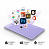 Графический планшет Parblo Intangbo S USB Type-C пурпурный